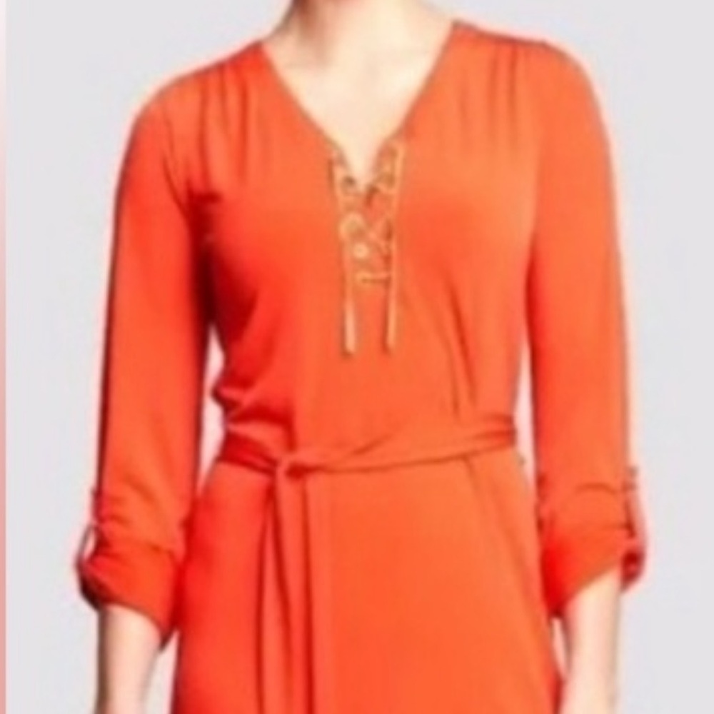 Michael Michael Kors Lace-Up Women's Top size M
